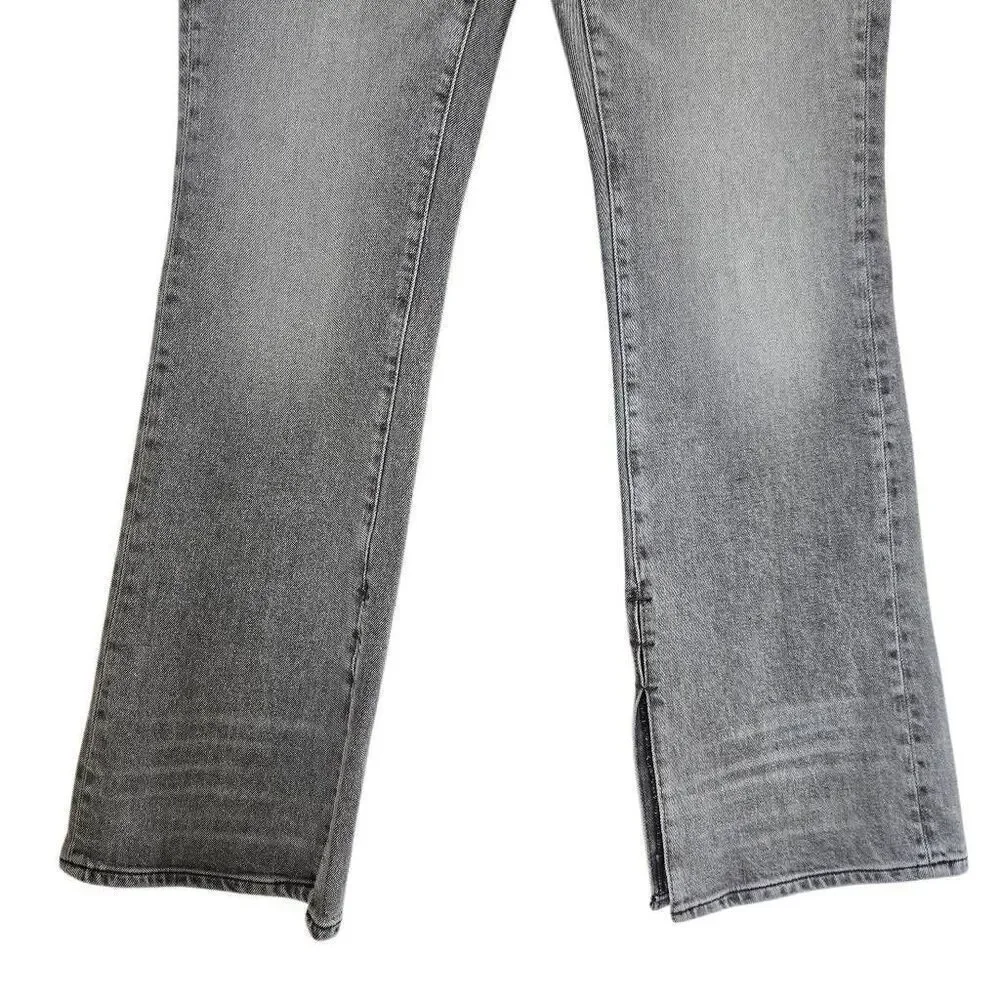 Free People Stillwater Low Rise Slim Flare Jeans Gray Size 30 - Picture 6 of 12